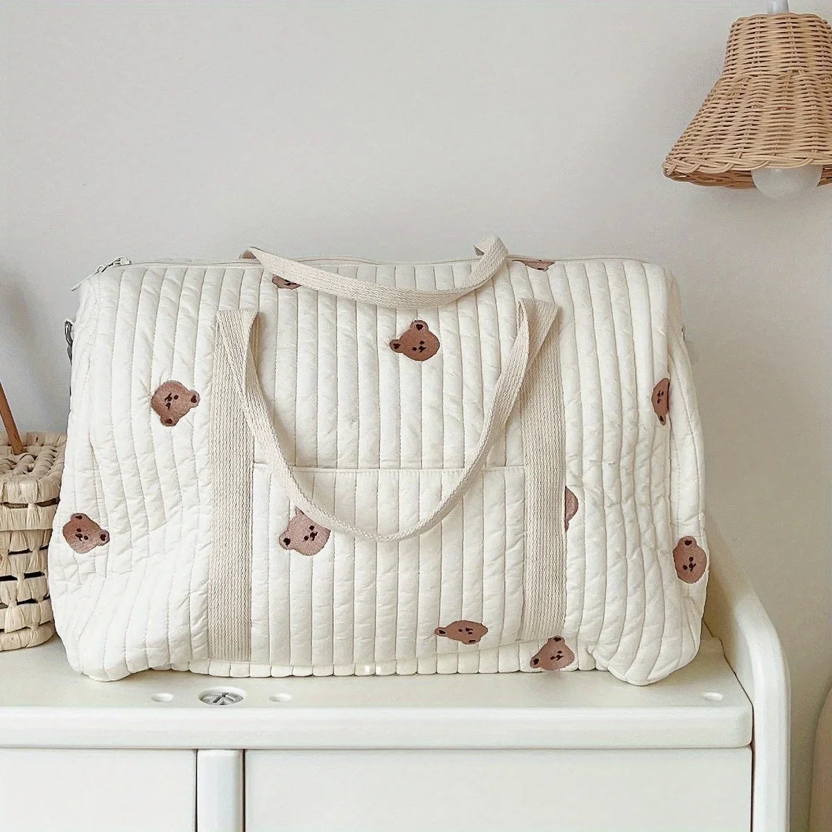 Amelia | Women's Embroidered Foldable Garment Travel Duffle Bag
