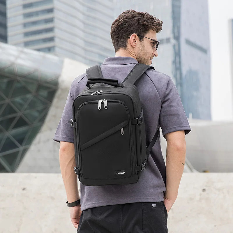 Men's Water-Resistant Carry-On Travel Laptop Backpack