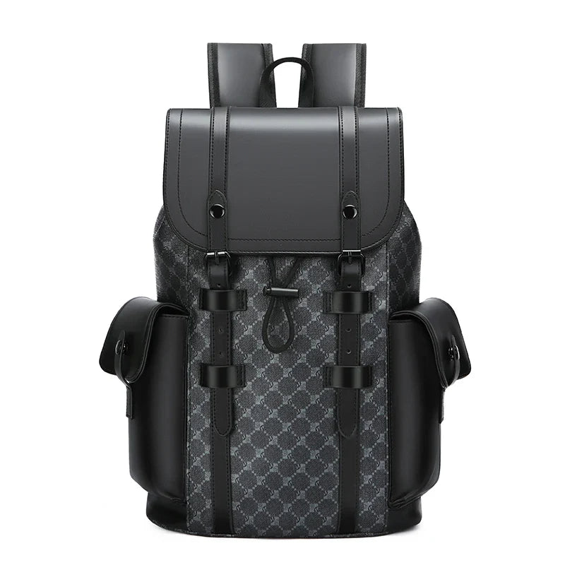 drawstring backpack faux leather Maxwell