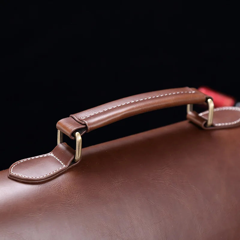 Henry | Men's Retro Leather Briefcase Messenger Bag