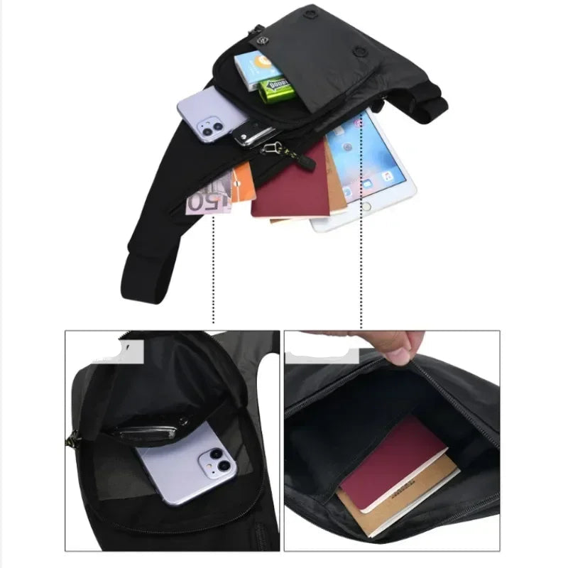 Oliver | Men's Small Slim Waterproof Canvas Crossbody Sling Bag