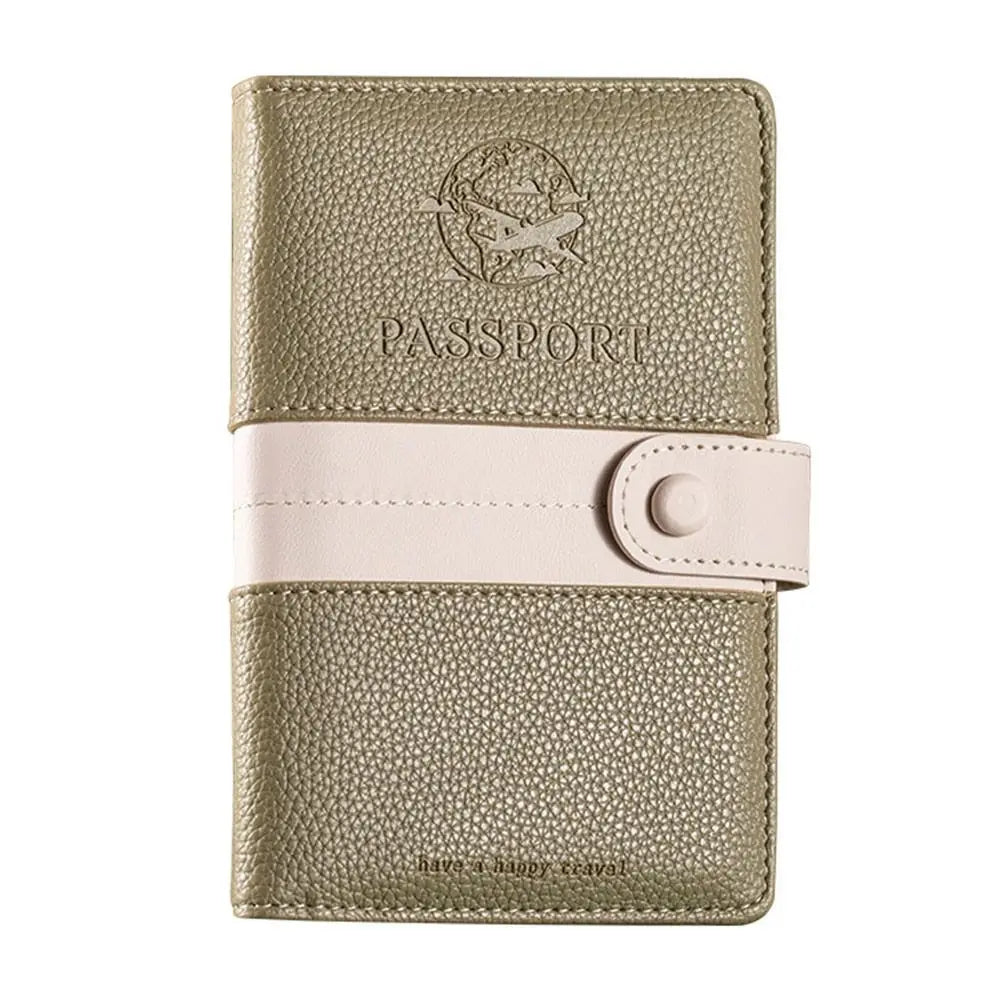Sarah | Lightweight Faux Leather Passport Holder Travel Wallet