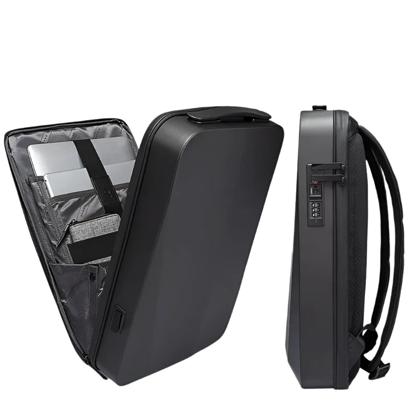 Liam | Men's Ultra-thin Hard Case Business Travel Laptop Anti-theft Backpack