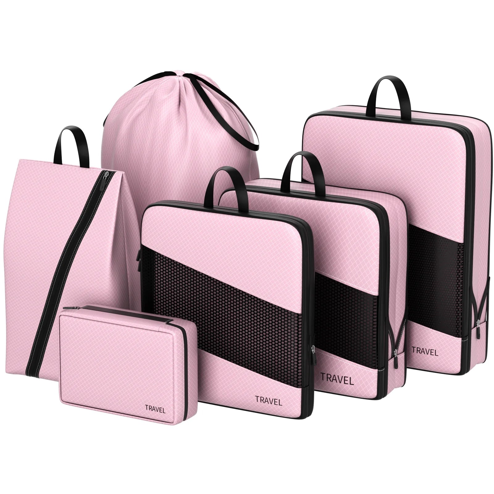 Harry | 6 Pack Compression Packing Cubes Travel Organisers