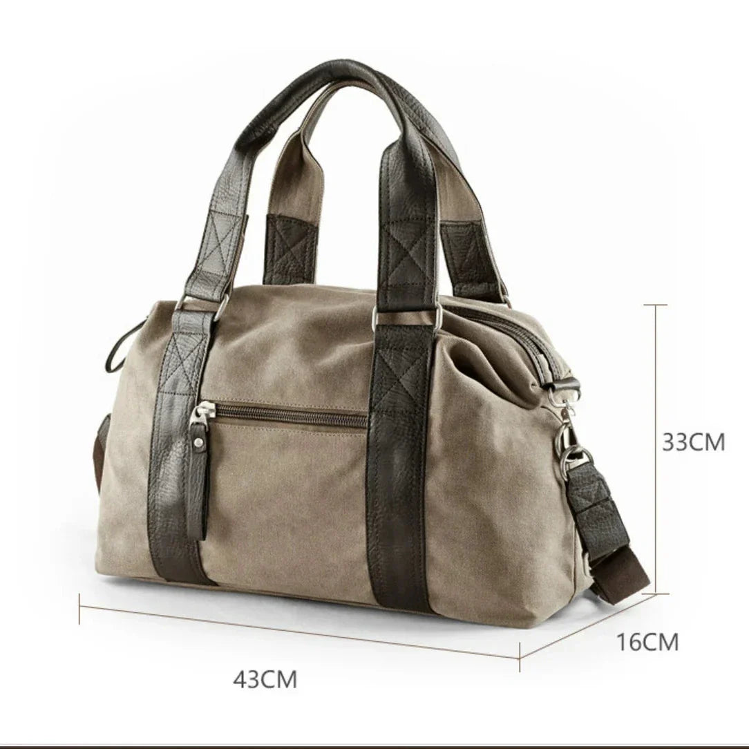 Jack | Men's Retro Canvas Weekender Travel Garment Duffle Bag