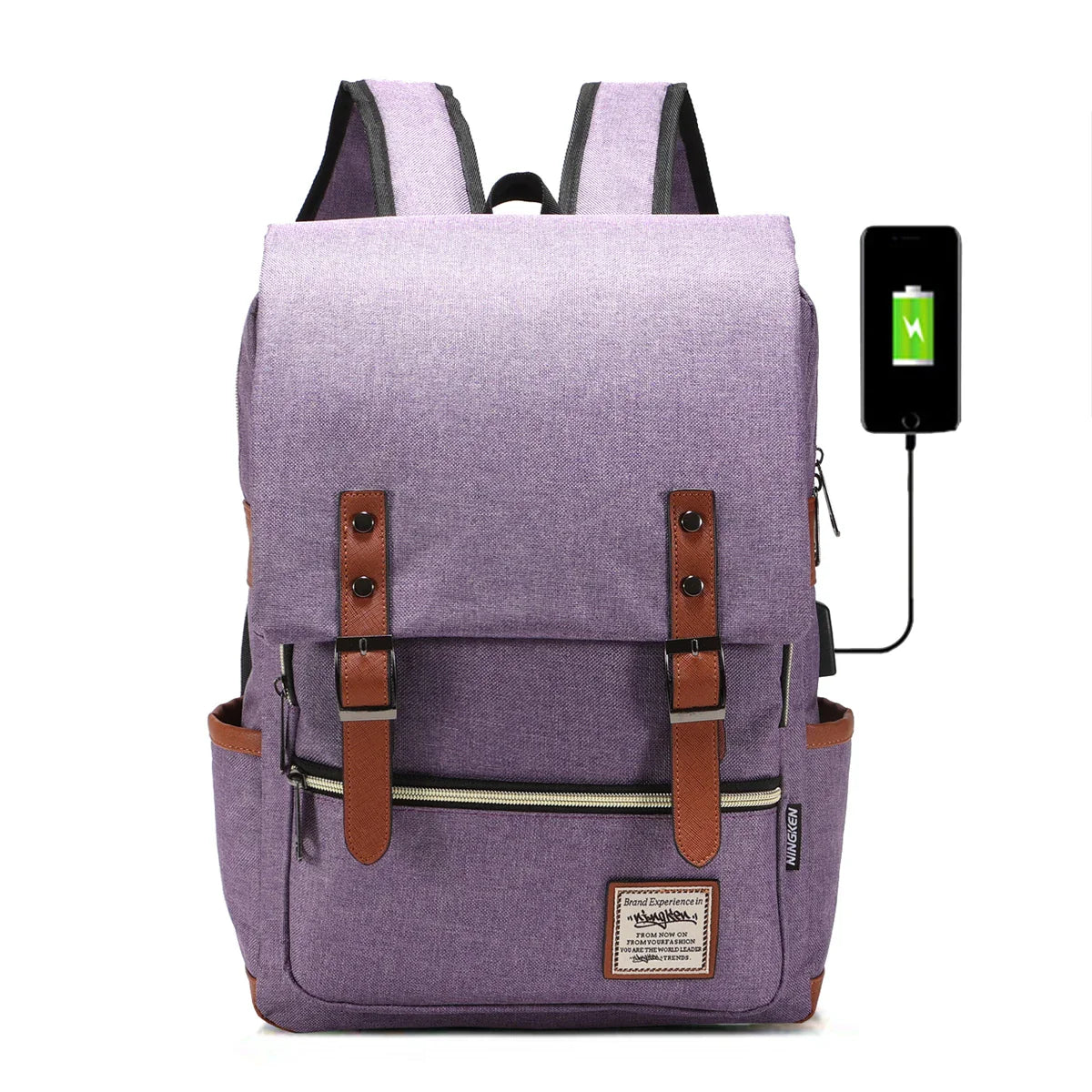 Allen | Vintage Canvas Casual School Travel Laptop Backpack