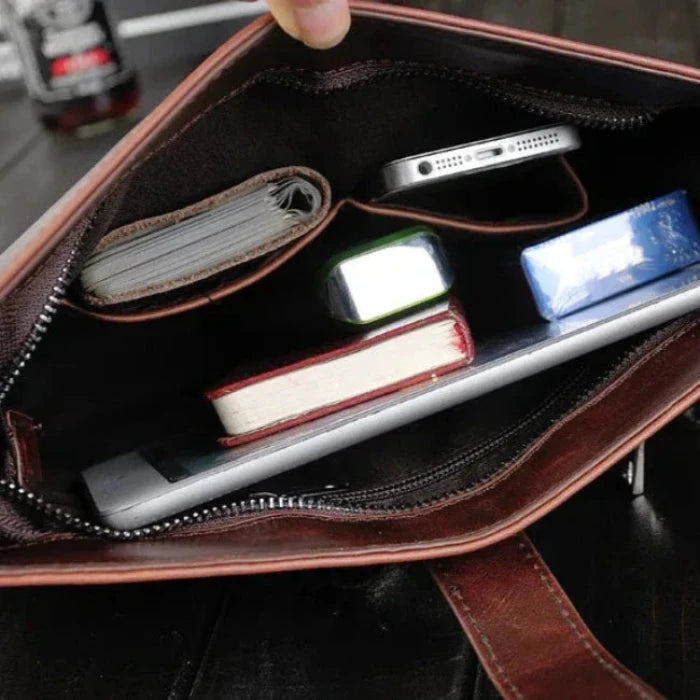 Elijah | Men's Retro Business Crossbody Sling Leather Bag