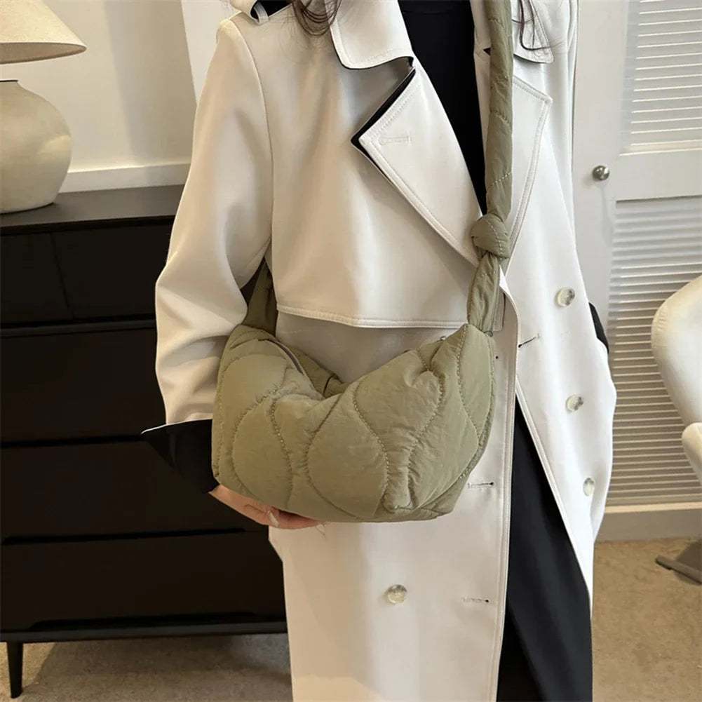 Piper | Women's Quilted Puffer Crossbody Messenger Handbag