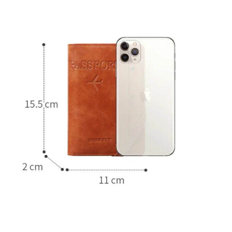 Ava | Men's Multi-Functional Anti-Theft Passport Holder Travel Wallet
