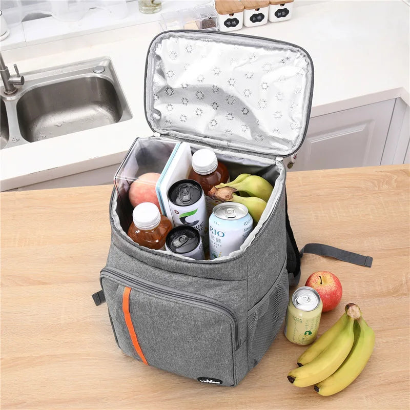 Insulated Lunch Backpack Waterproof Cooler for School and Outdoor Use