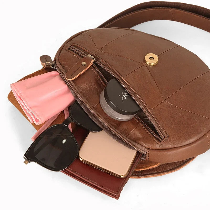 Lila | Women's Leaf Shaped Leather Crossbody Sling Bag