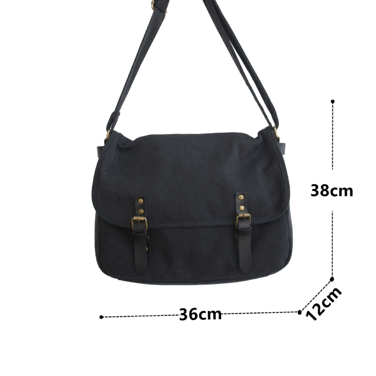 Alexander | Men's Vintage Canvas Large Crossbody Messenger Bag