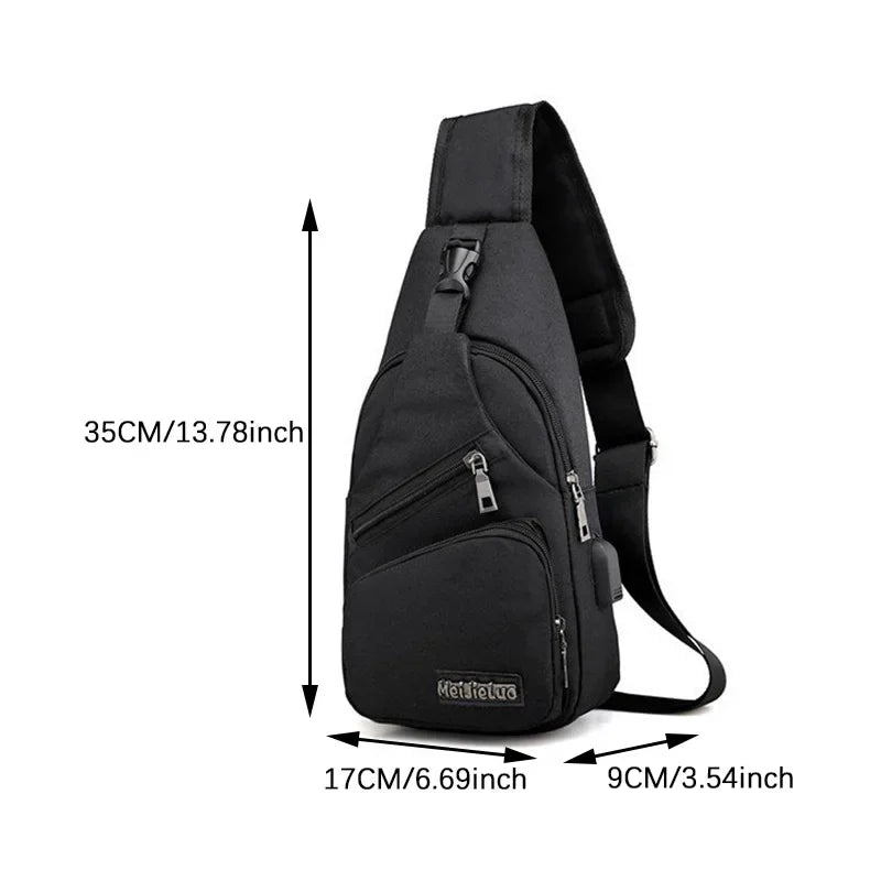 Hayden | Men's Waterproof Crossbody Sling Daypack Travel Bag