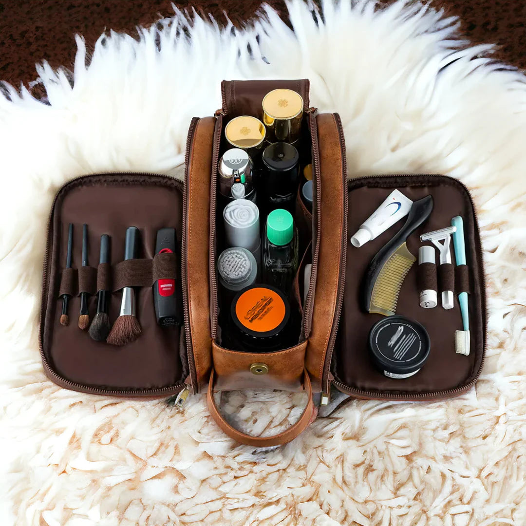 Jason | Men’s Leather Toiletries Bag