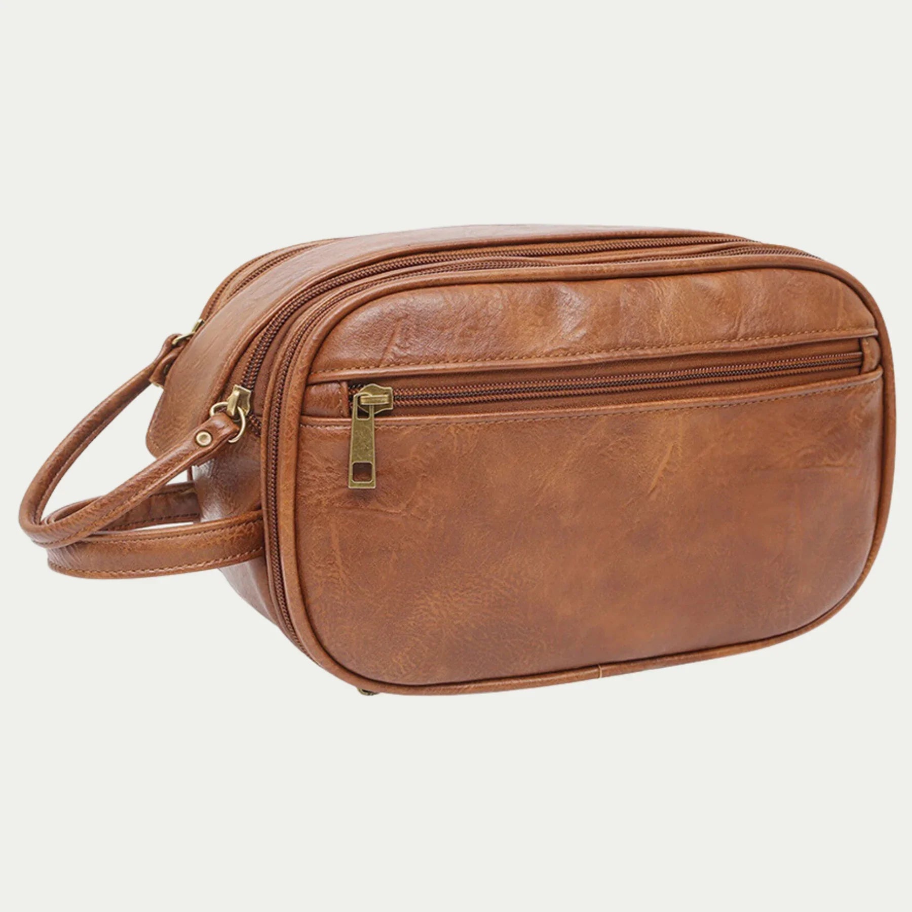 Jason | Men’s Leather Toiletries Bag