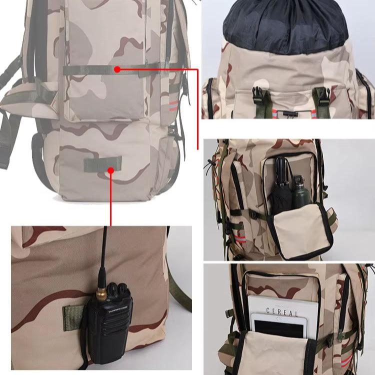 Men’s Outdoor Travel Backpack Large Waterproof 130L Adventure Pack