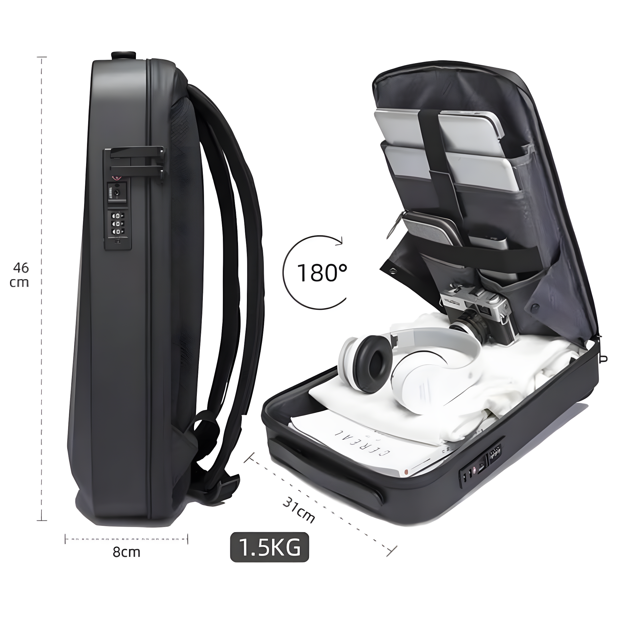 TechArmour| Hardshell Backpack