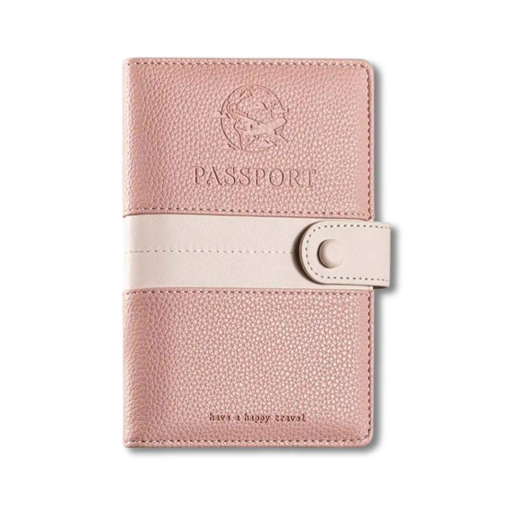 Sarah | Lightweight Faux Leather Passport Holder Travel Wallet