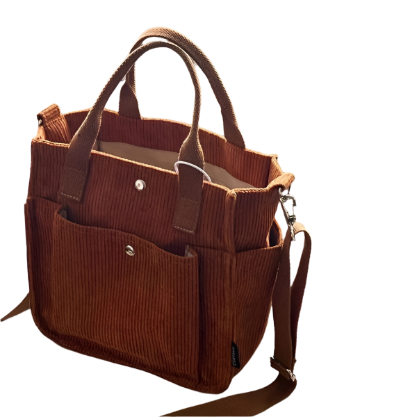 Women's Striped Corduroy Crossbody Bag