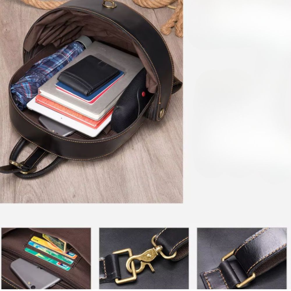 Hadley | Pangolin Vintage Leather Travel Backpack