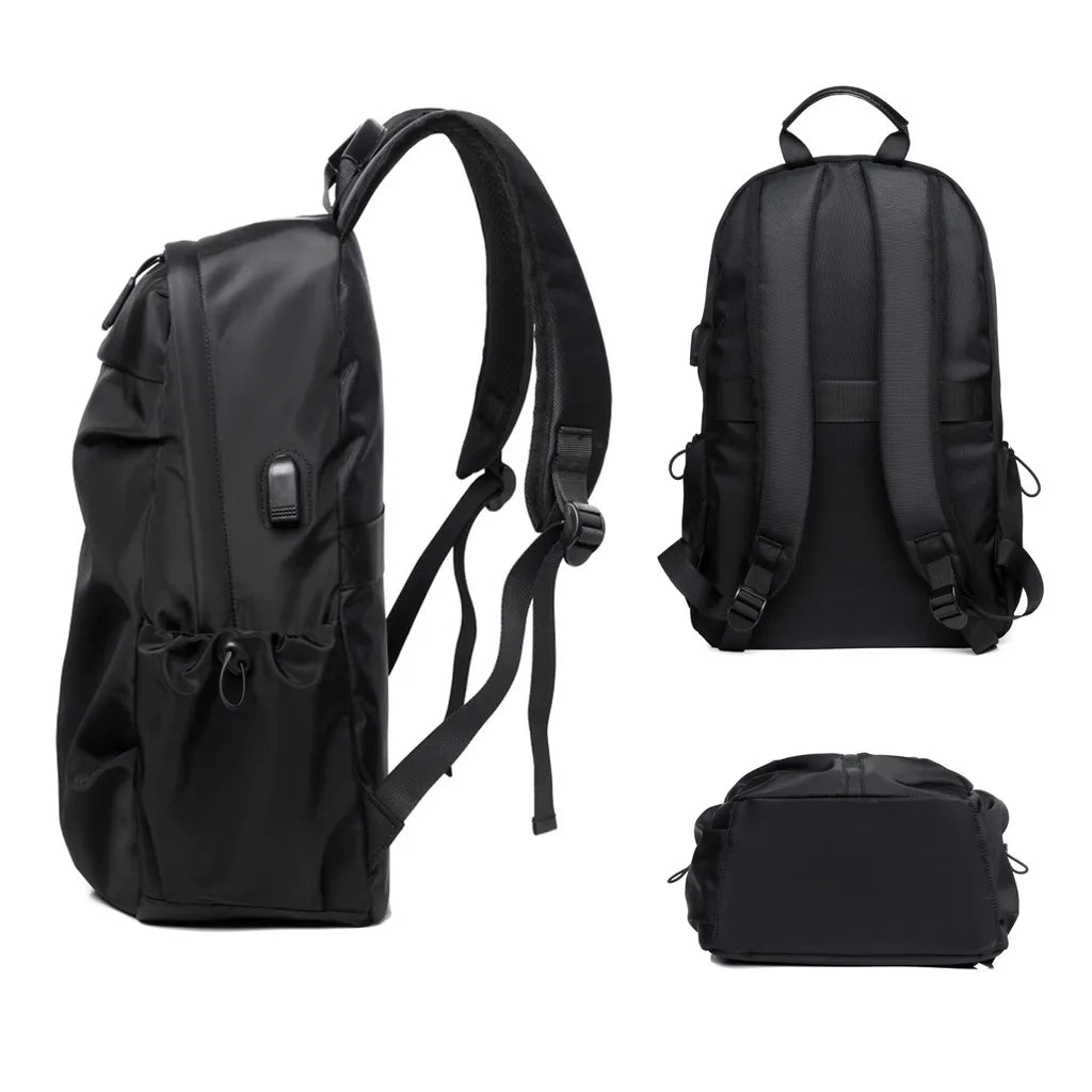 Men's Anti-Theft Waterproof Travel Backpack with USB Port