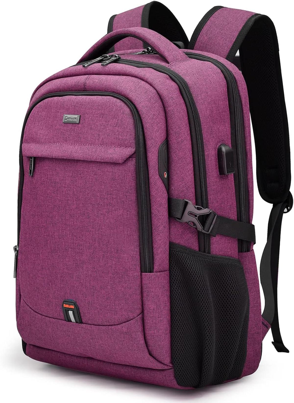 Anti-Theft Travel Laptop Backpack with USB Port and Organized Storage