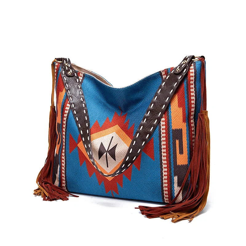 Women Shoulder Bag Woven Knot Detail Casual Carry Bag