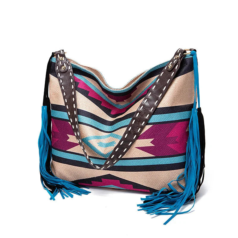 Women Shoulder Bag Woven Knot Detail Casual Carry Bag