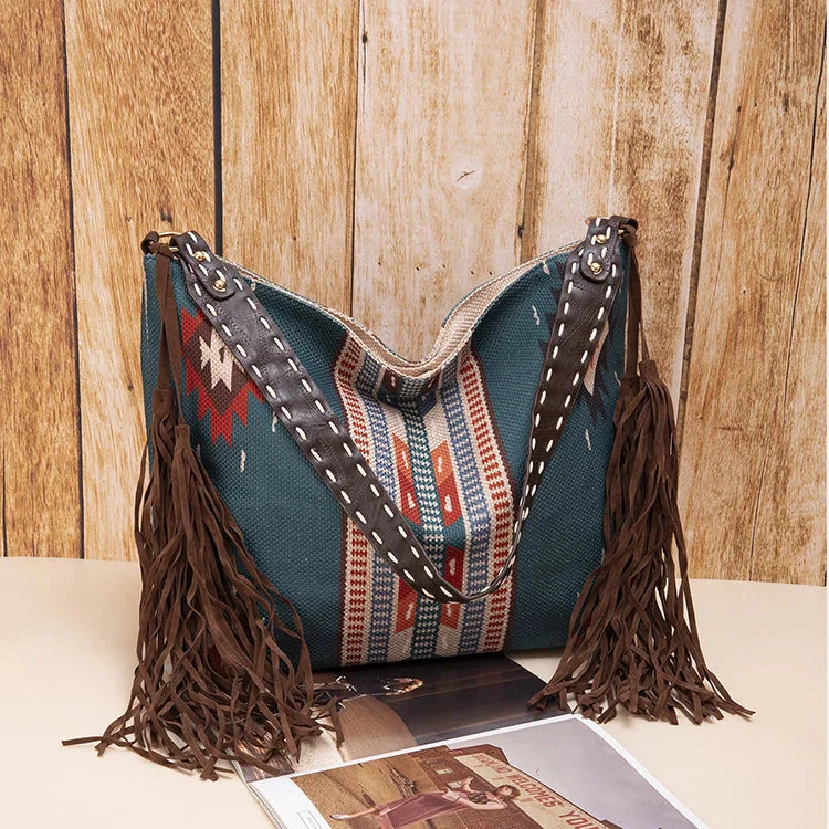 Women Shoulder Bag Woven Knot Detail Casual Carry Bag