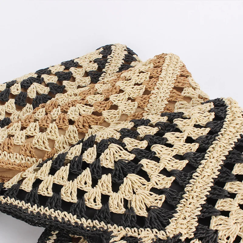 Women’s Summer Shoulder Bag Practical Woven Travel Tote