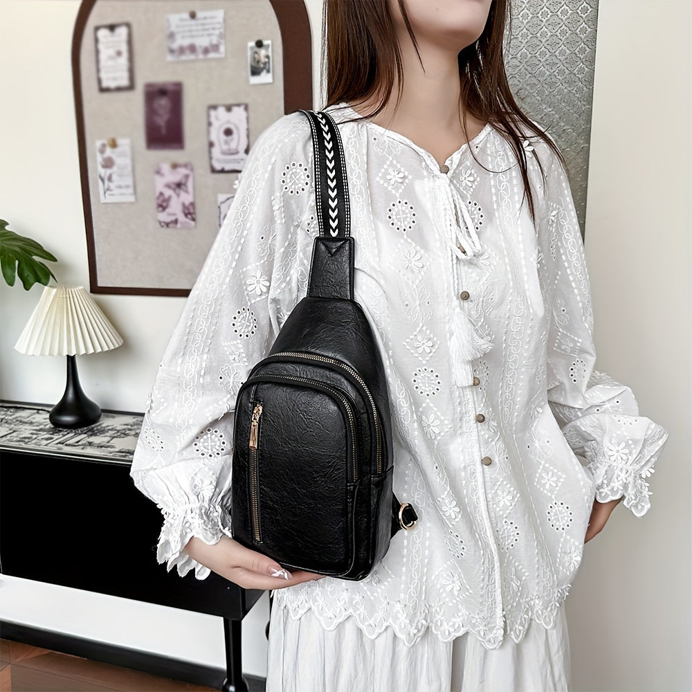 Women's Vintage Charm Large Crossbody Bag