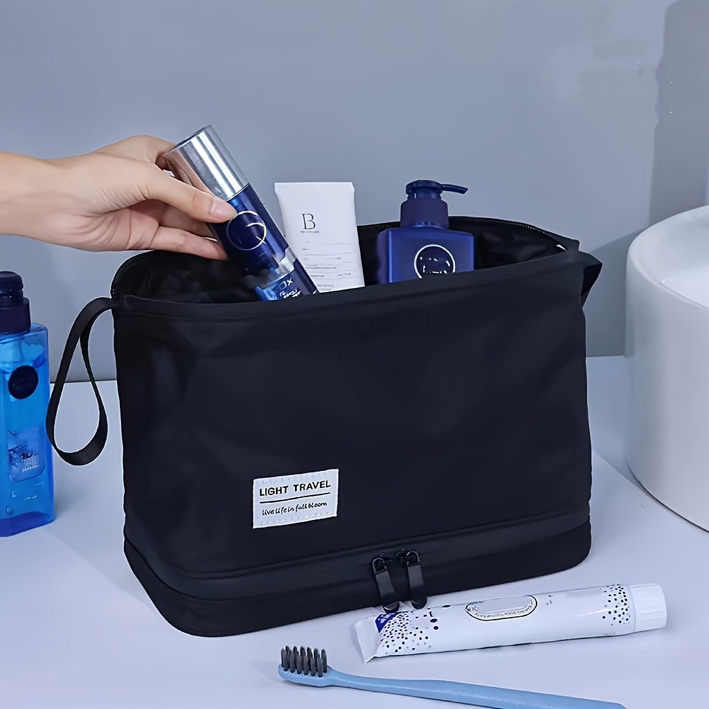 Men's Spacious Multi-Compartment Toiletry Bag