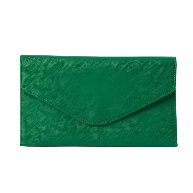 Green Travel Wallet Passport Holder