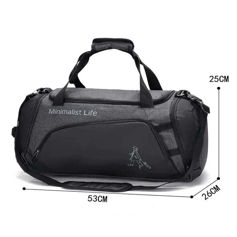 Unisex Sports Duffel Bag Water-Resistant Gym & Weekend Carryall