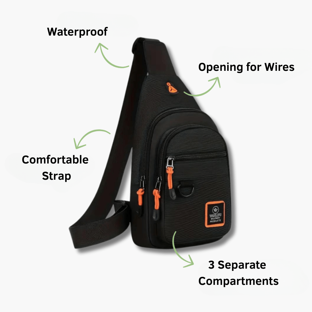 Everyday Crossbody Bag Lightweight Outdoor Travel Organizer