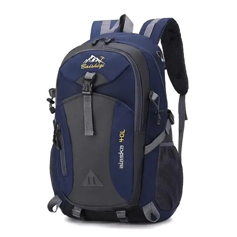 Men's Backpack 40L Waterproof Hiking Rucksack with Trekking Pole Straps