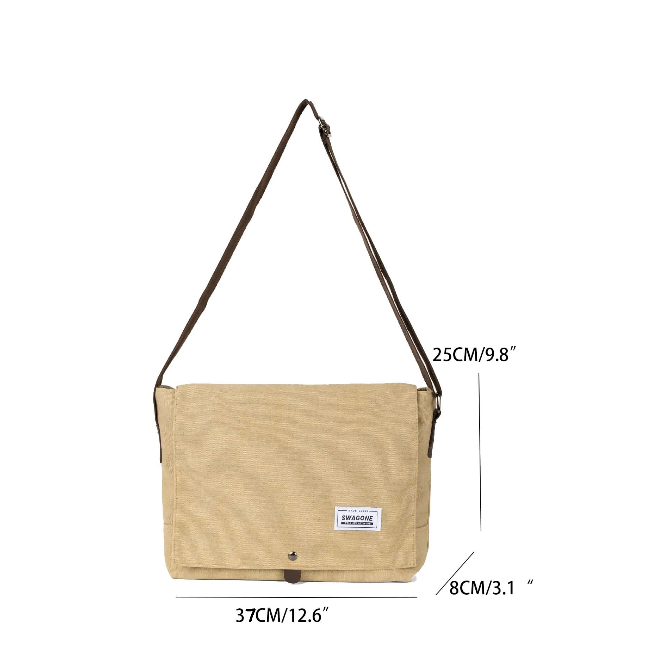 Elise | Women's Studded Vintage Crossbody Messenger Bag