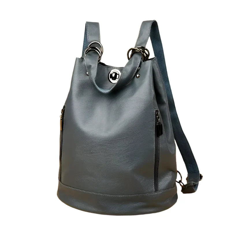 Aurora | Women's Vintage Convertible Vegan Leather Travel Backpack