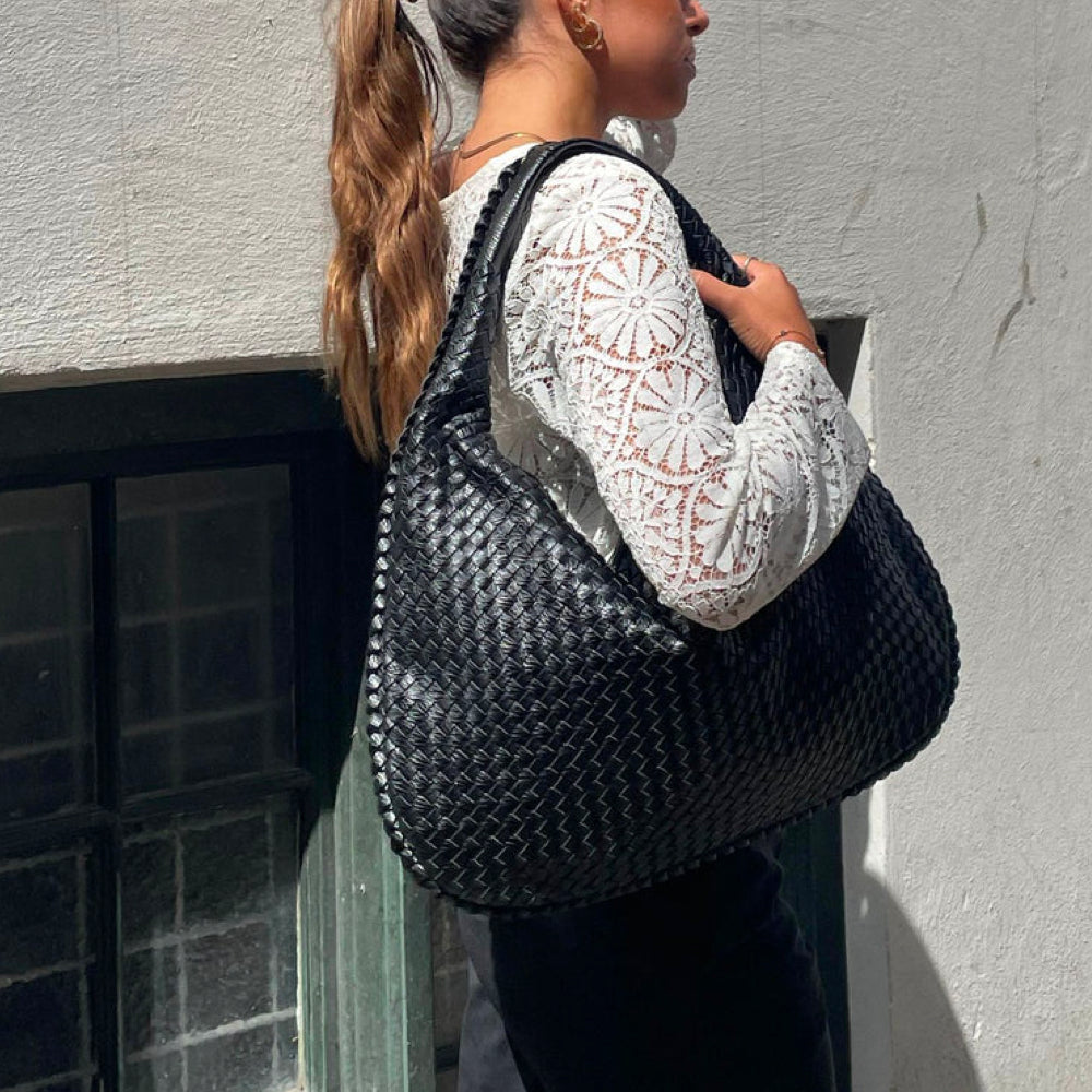 Women’s Shoulder Bag Spacious Soft Woven Style