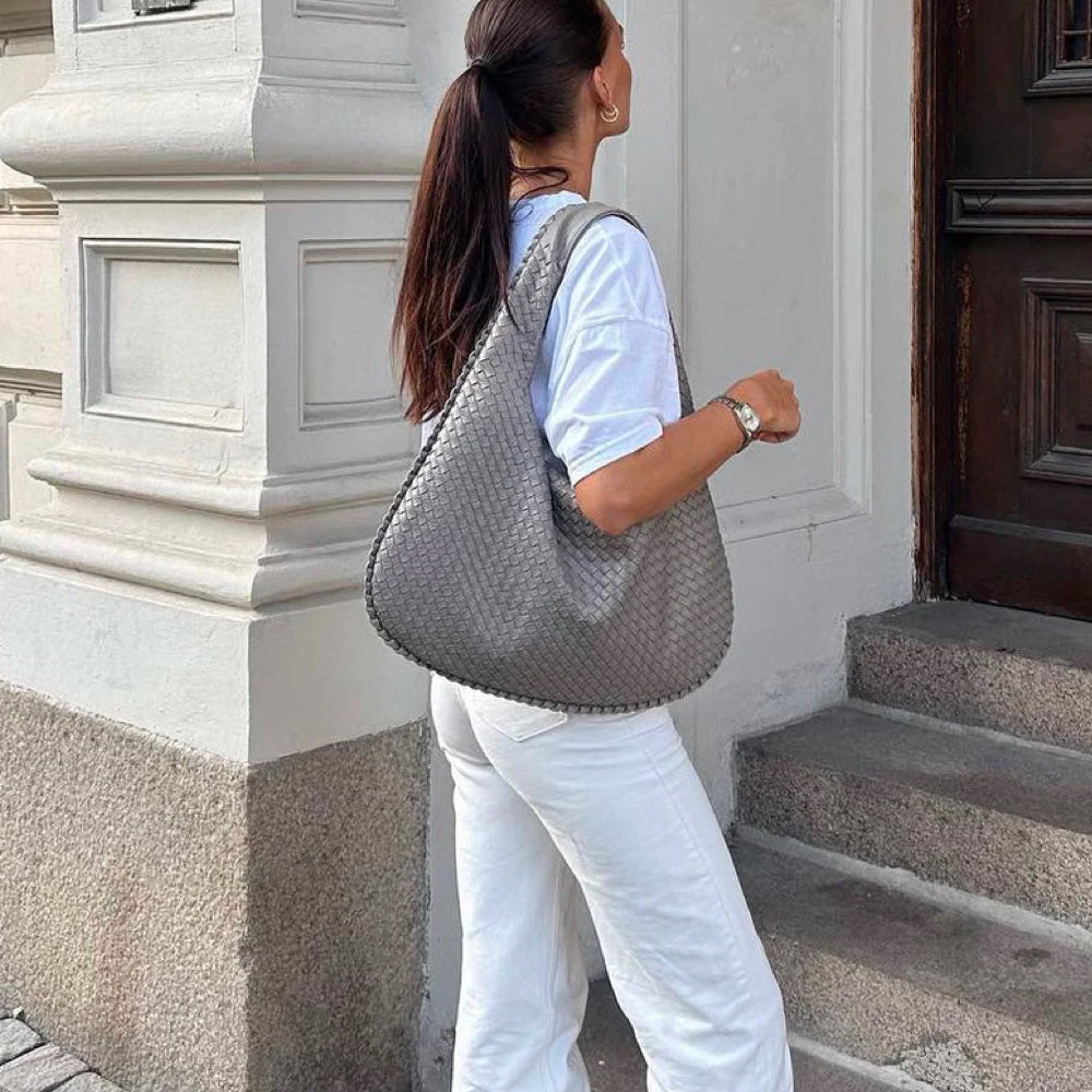 Women’s Shoulder Bag Spacious Soft Woven Style