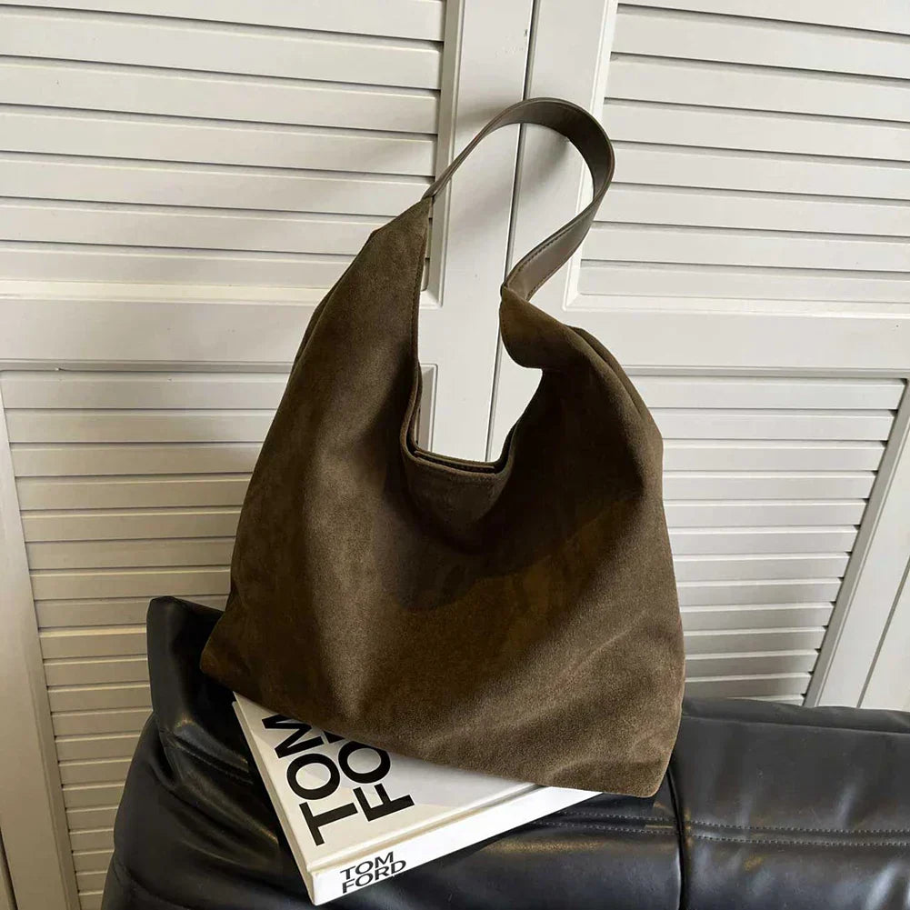 Women’s Minimalist Shoulder Bag Soft Texture & Wide Strap