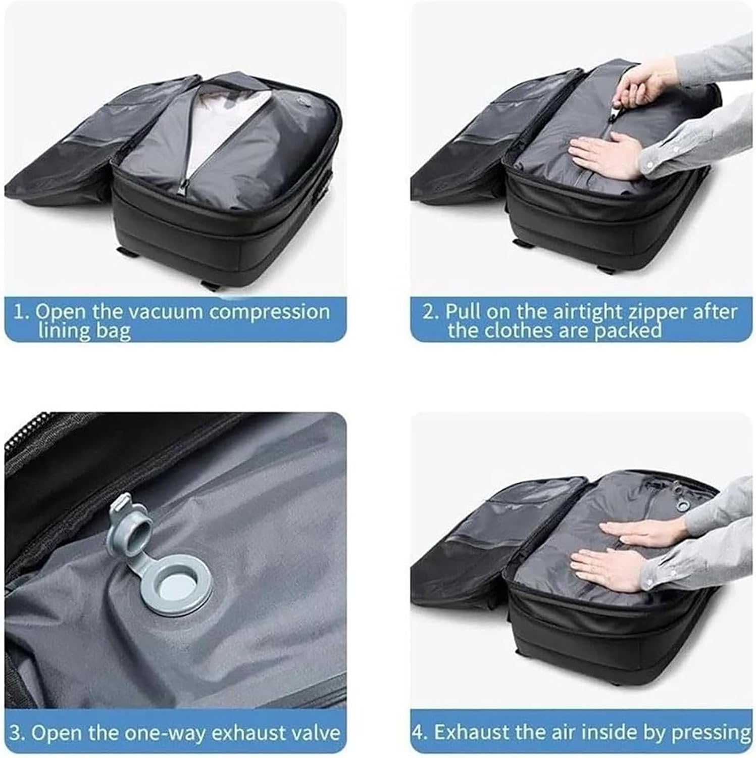 Expandable Compression Travel Backpack with Anti-Theft Lock & Wet Pocket