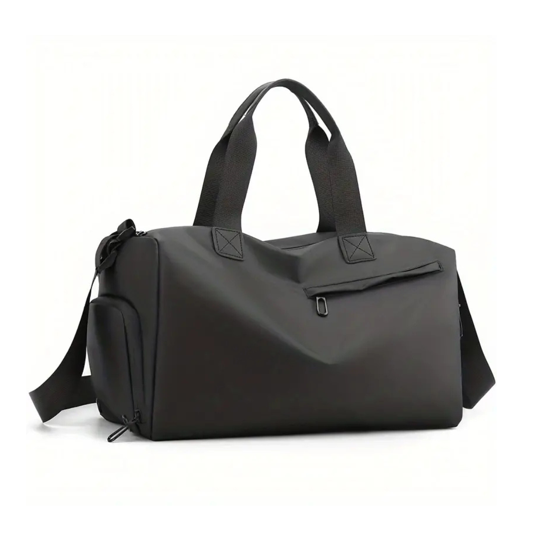 Waterproof Gym Travel Bag with Separate Shoe Section and Bottom Pocket
