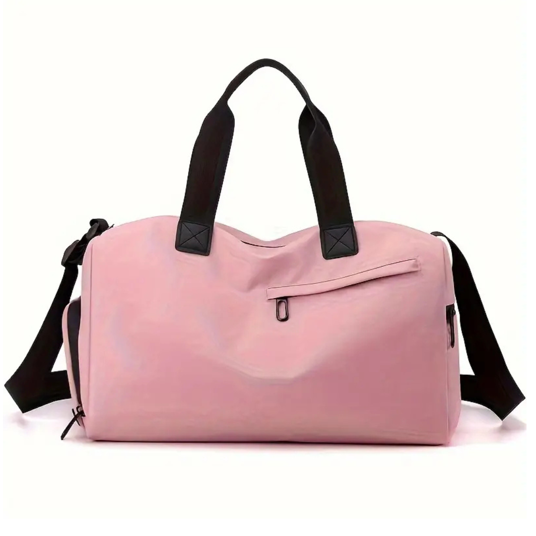 Waterproof Gym Travel Bag with Separate Shoe Section and Bottom Pocket