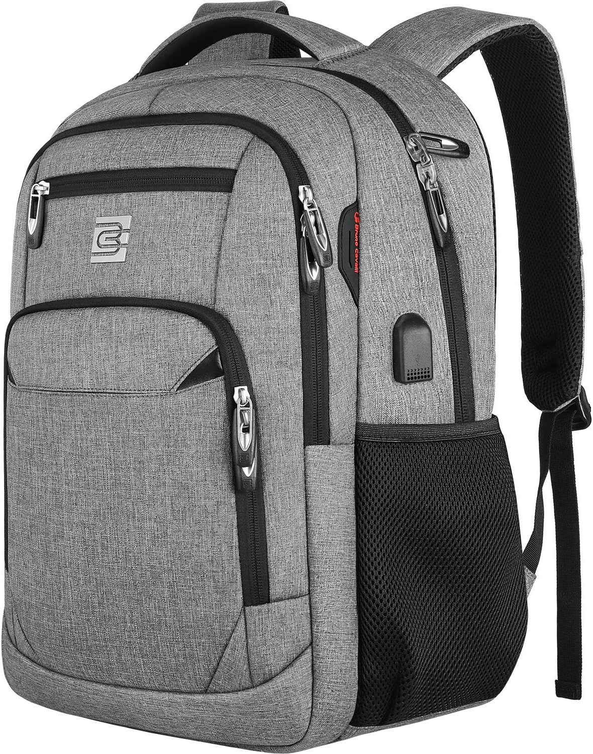 Anti-Theft Slim Laptop Backpack with USB Port for Secure Daily Travel
