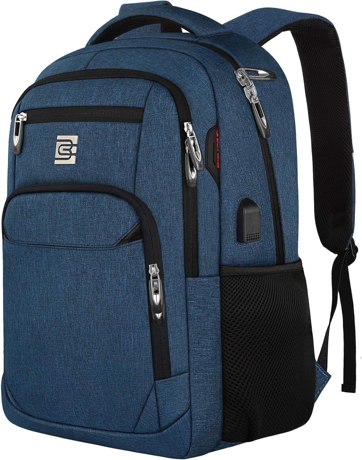 Anti-Theft Slim Laptop Backpack with USB Port for Secure Daily Travel