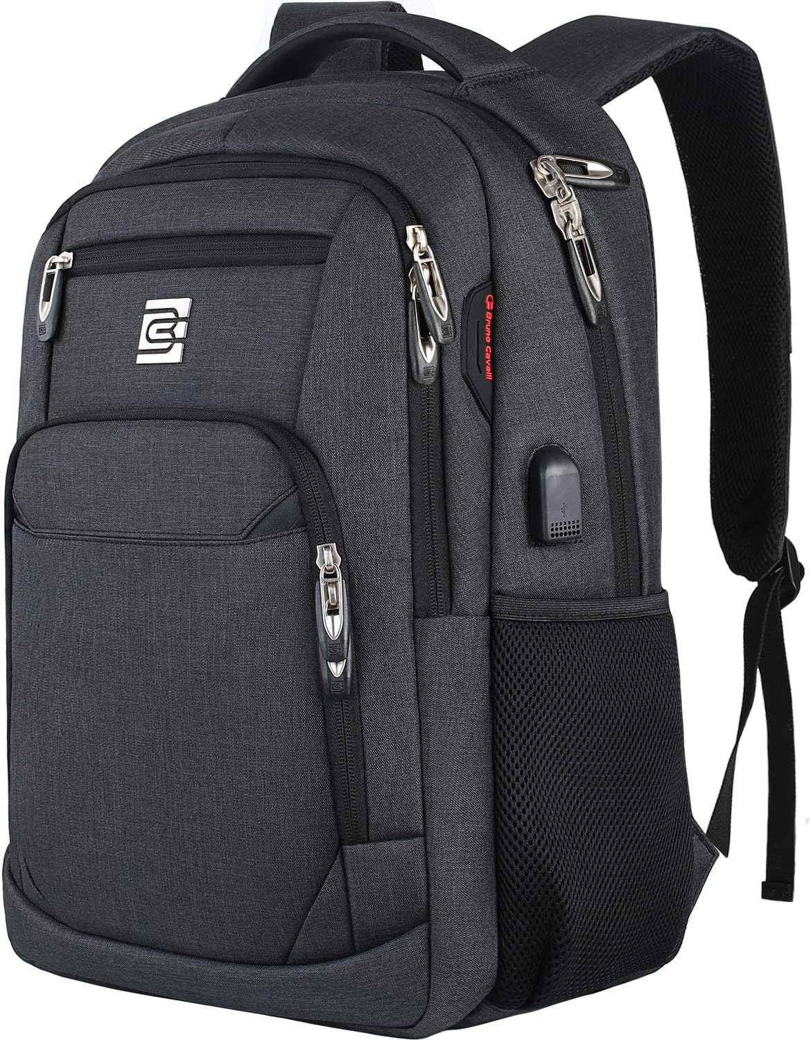 Anti-Theft Slim Laptop Backpack with USB Port for Secure Daily Travel