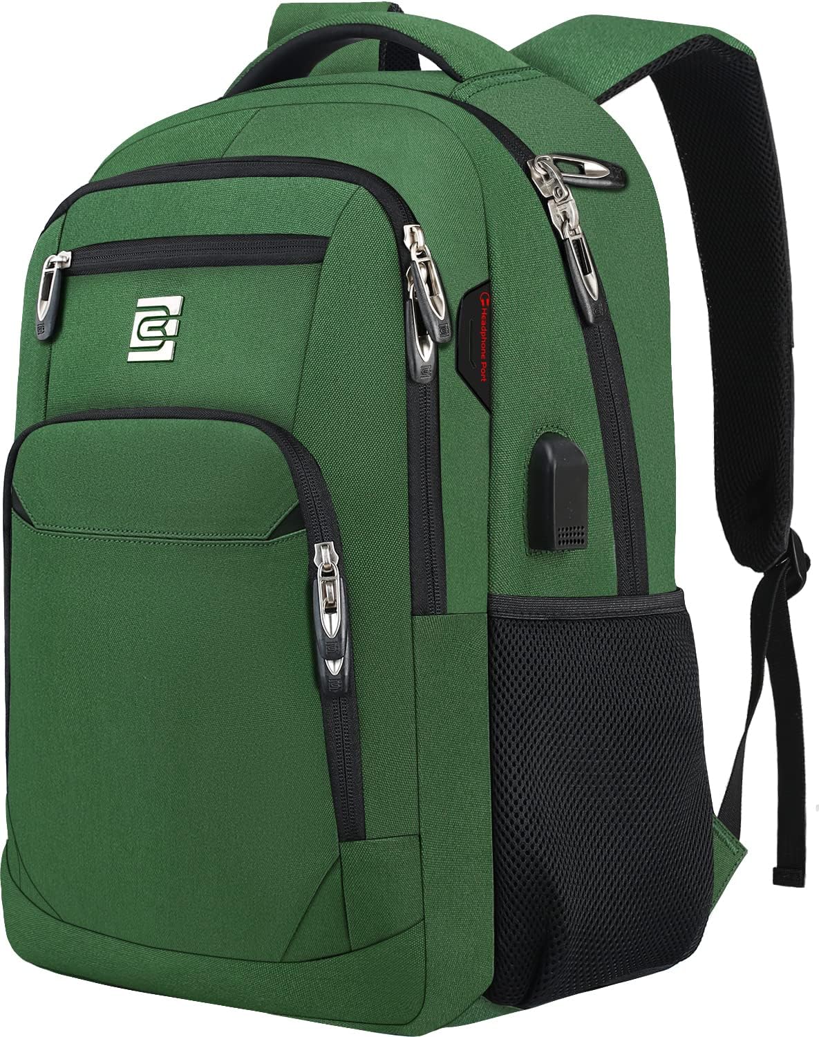 Anti-Theft Slim Laptop Backpack with USB Port for Secure Daily Travel