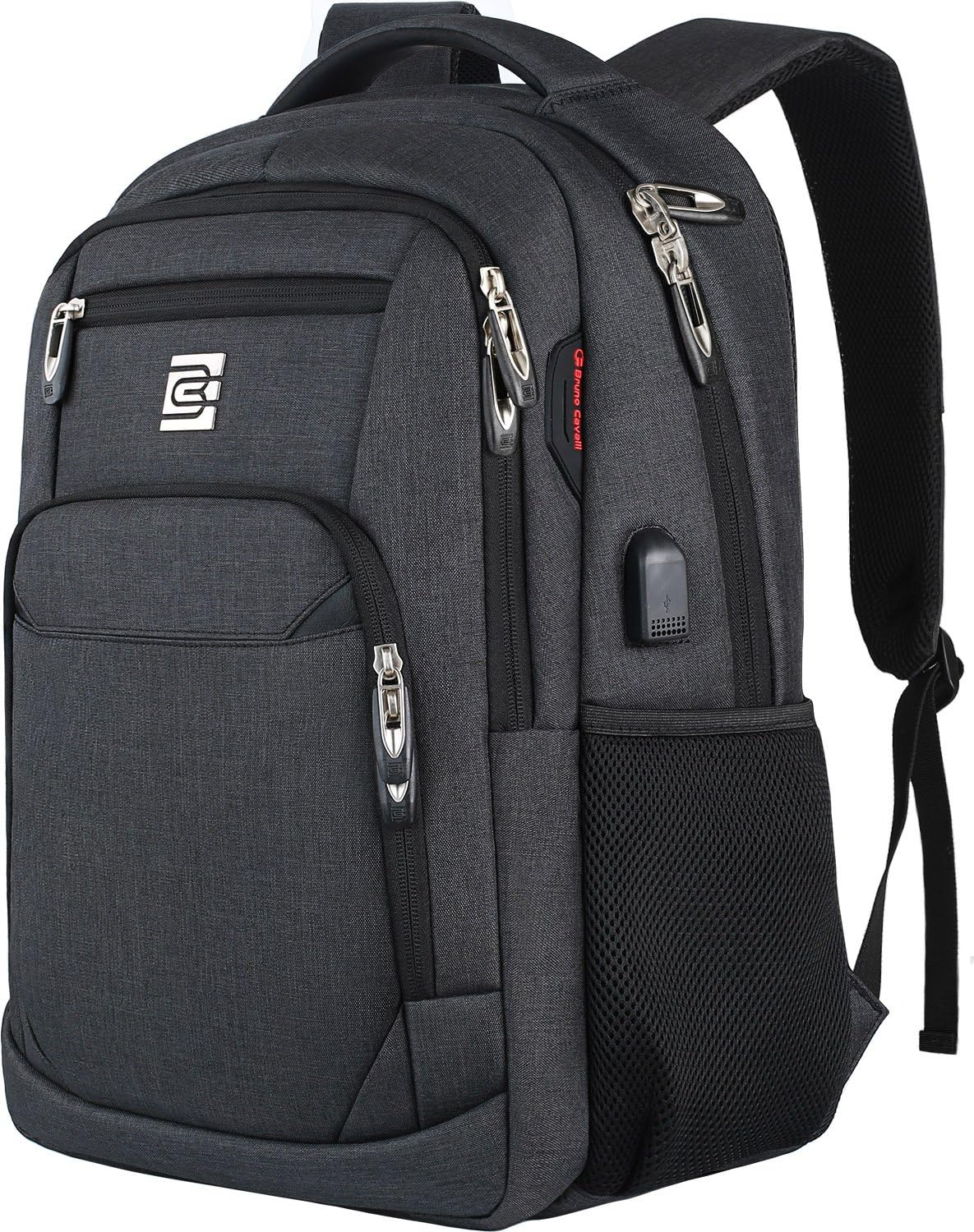 Anti-Theft Slim Laptop Backpack with USB Port for Secure Daily Travel