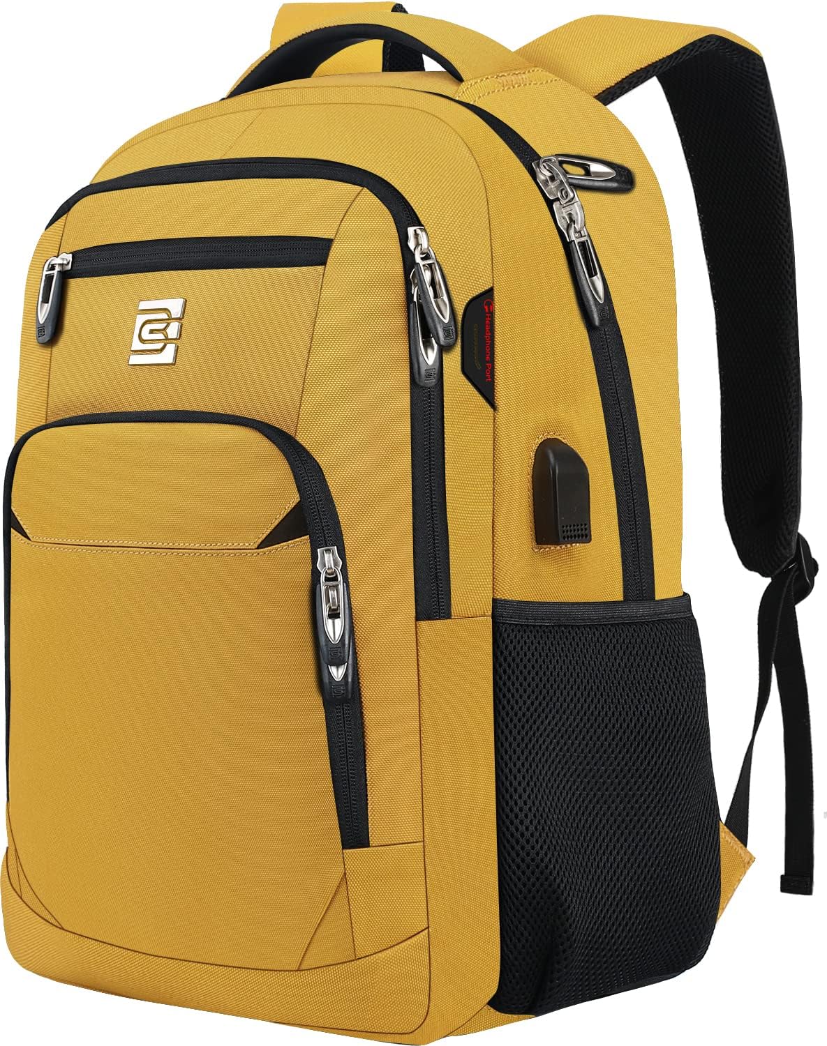 Anti-Theft Slim Laptop Backpack with USB Port for Secure Daily Travel